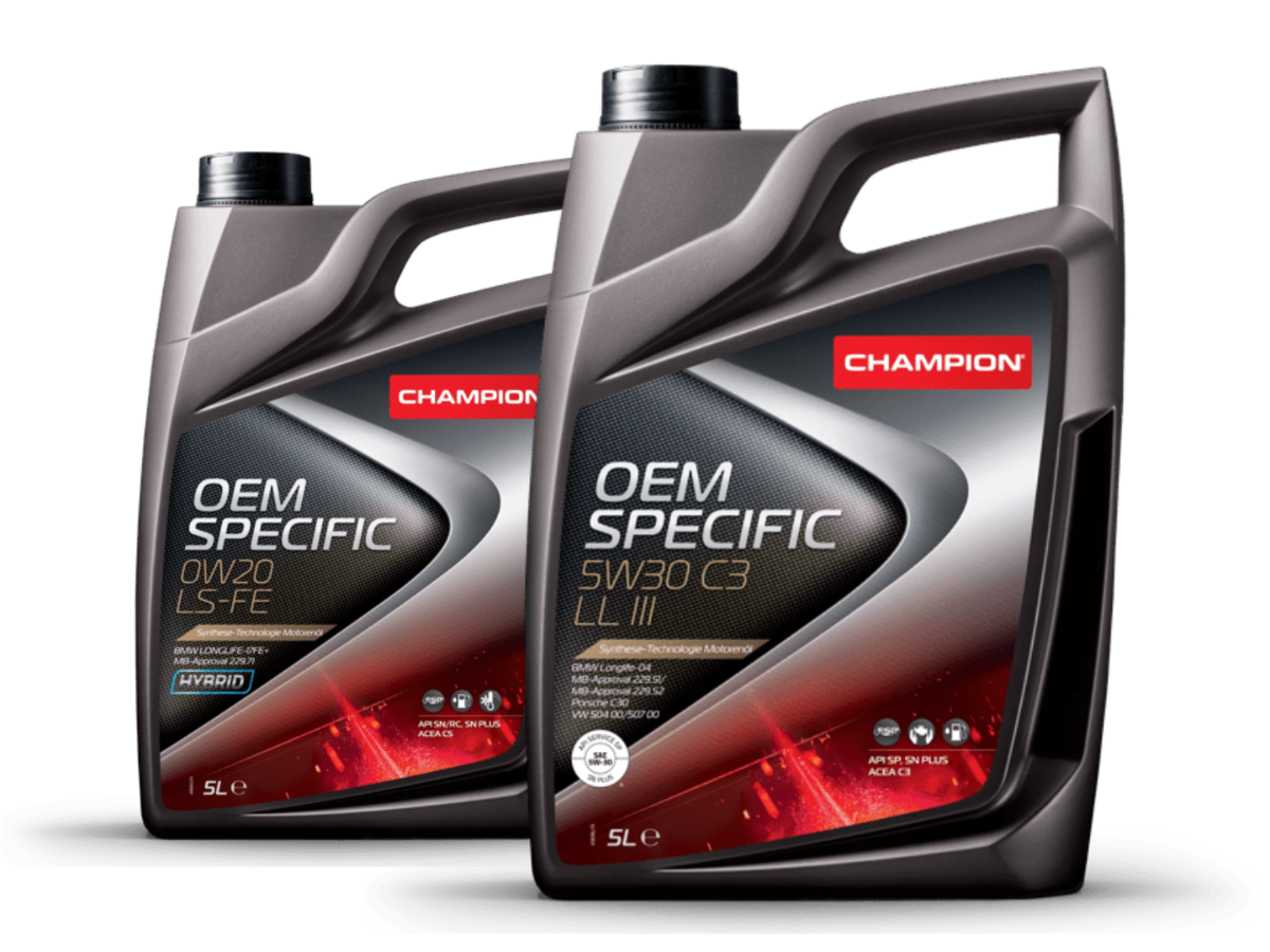 CHAMPION® präsentiert API-SQ-zertifizierte Motoröle: Innovation für moderne Motorentechnologie