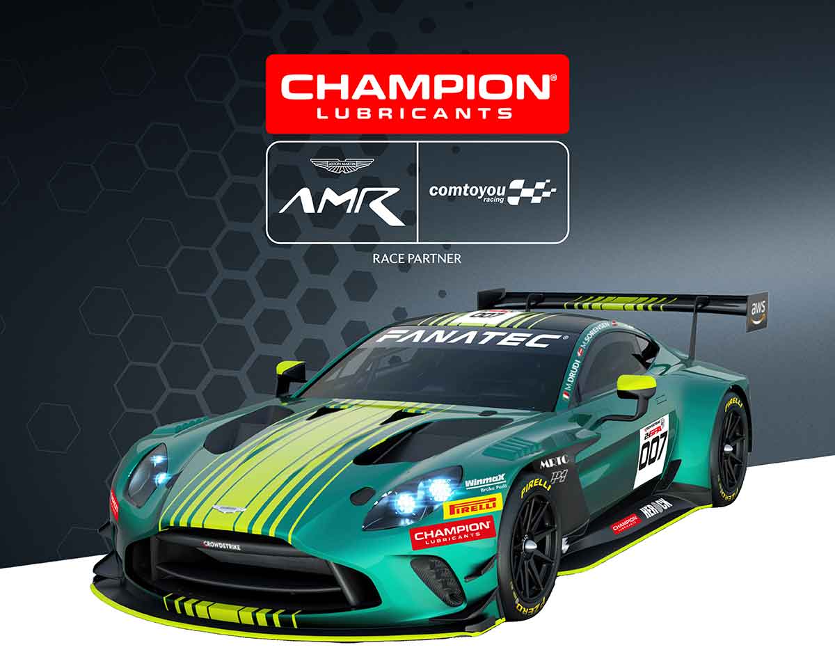 Neue Partnerschaft: CHAMPION® ist Schmierstoffpartner des Aston Martin Comtoyou Racing Teams