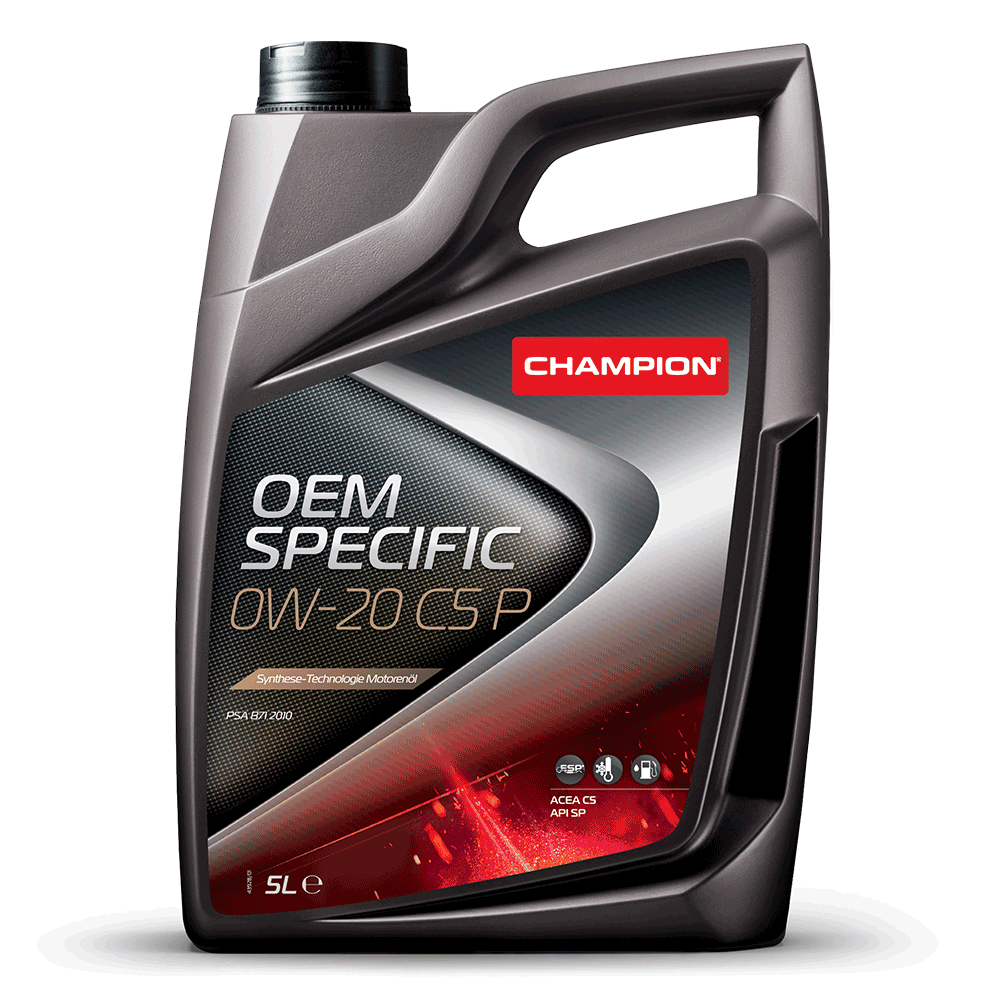 CHAMPION® OEM Specific 0W-20 C5 P 5 Ltr. Kanne