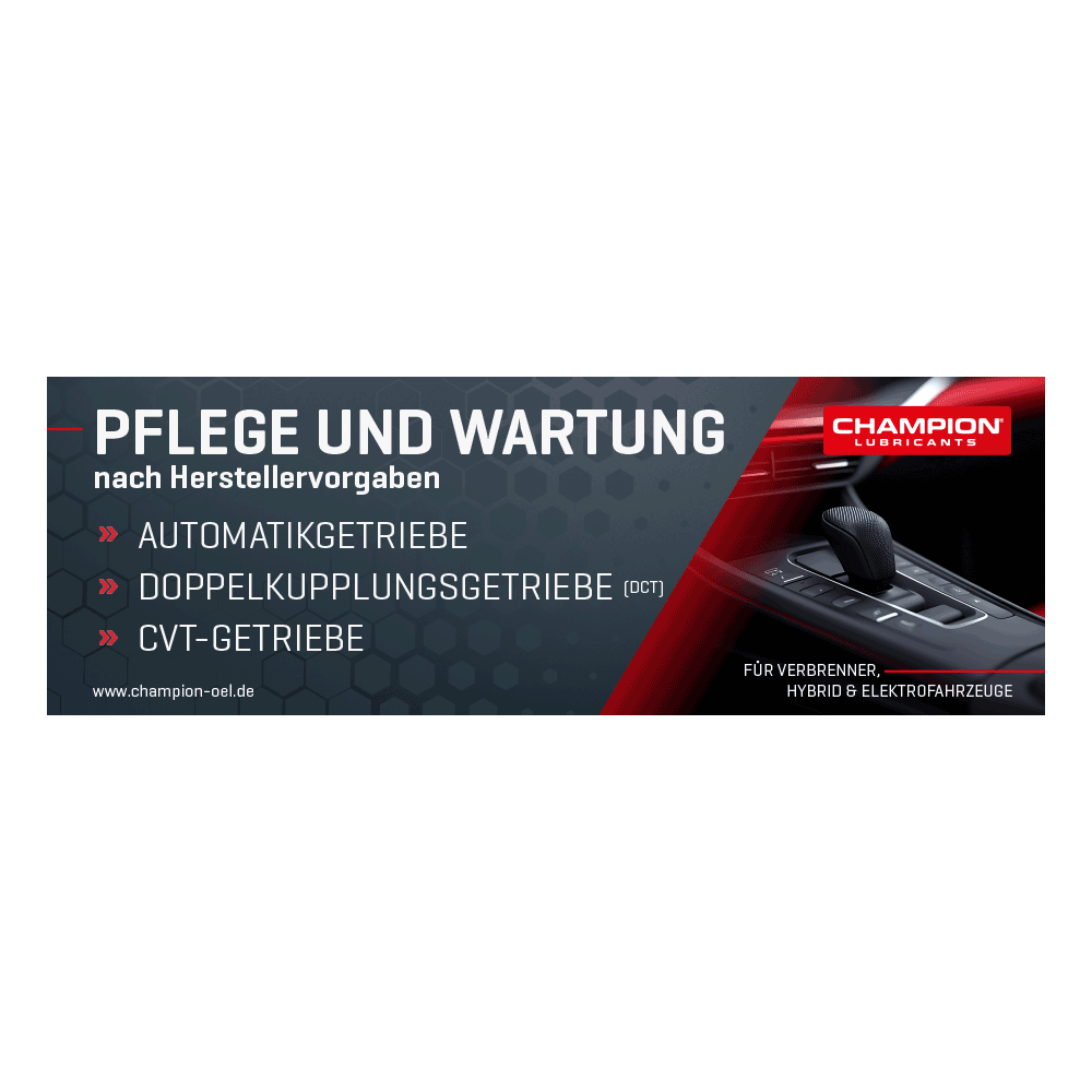 CHAMPION® Banner (Getriebeöl Wart.) 240x80cm Stück